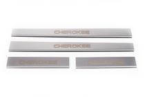 Jeep Cherokee/Liberty 2007–2013 Prahové lišty Carmos V1 (4 ks, nerez) fotografie 2