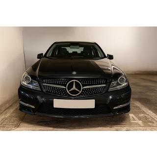 Přední maska chladiče Diamond Silver Mercedes C-class W204 2007–2015 fotografie 3