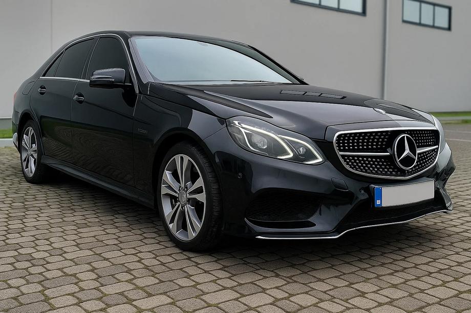 Mercedes E-Class W212 2009–2016 Přední maska chladiče Diamond Silver (pro Avantgarde a AMG-Line, 2013-2016) Fotografie 4