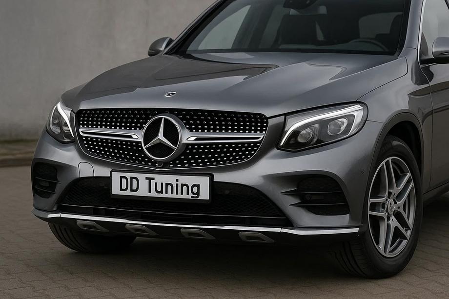 Mercedes GLC Coupé C253 2016–2023 Přední tuningová maska Diamond Silver (2015-2019) Bez držáku pro kameru Image