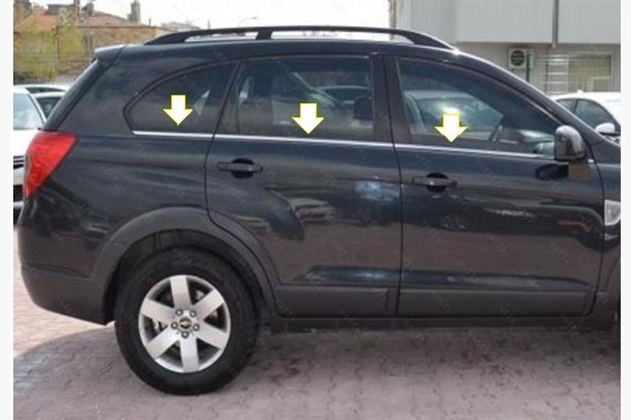 Opel Antara 2006–2017 Spodní lišty oken (6 ks, nerez) Image