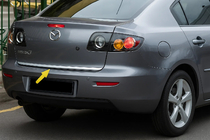 Mazda 3 2003–2009 Lišta hrany víka kufru SD (nerez) fotografie 1