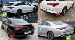 Mercedes CLA C118 2019– Zadní difuzor s koncovkami výfuku (design CLA45) fotografie 4
