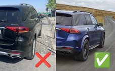 Mercedes GLE W167 2018– Zadní difuzor s koncovkami výfuku GLE63 Silver (2018-2026) fotografie 4