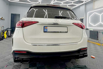 Mercedes GLE W167 2018– Zadní difuzor s koncovkami výfuku GLE63 Black (2018-2026) fotografie 4