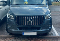 Mercedes Sprinter W907/W910 2018– Přední maska Panamericana GT Chrome Premium V1 S rámečkem fotografie 7