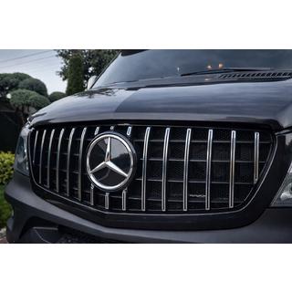 Predni maska chladice GT Panamericana Chrome (2013-2018) Mercedes Sprinter W906 2006–2018 fotografie 2