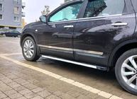 Nissan Qashqai 2007–2010 Dveřní lišty Carmos (4 ks, nerez) Carmos, +2 (dlouhý) fotografie 3