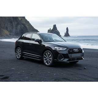 Boční prahy Allmond Black (2 ks, hliník) fotografie 1