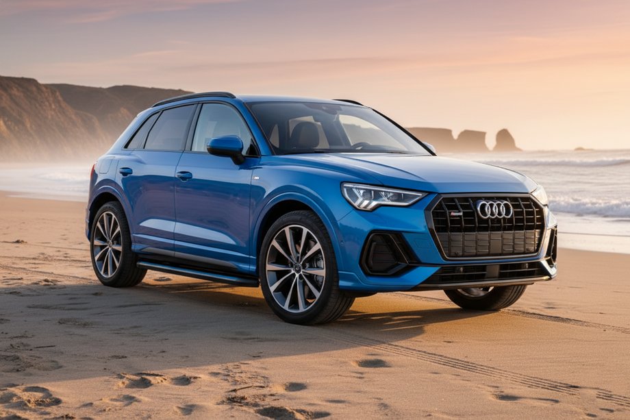 Audi Q3 2019–2025 Boční nášlapy Maya Blue (2 ks, hliník) Image