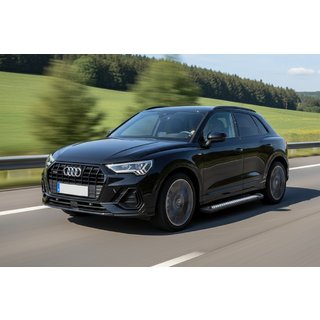 Boční nášlapy Vision New Black (2 ks, hliník) Audi Q3 2019–2025 fotografie 1