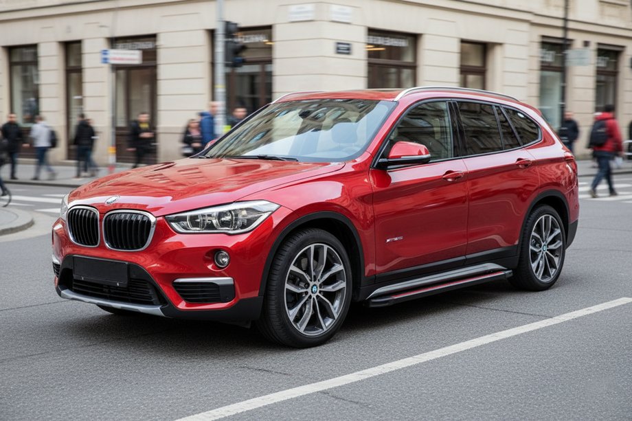 BMW X1 F48 2015–2022 Boční prahy Maya Red (2 ks, hliník) Image