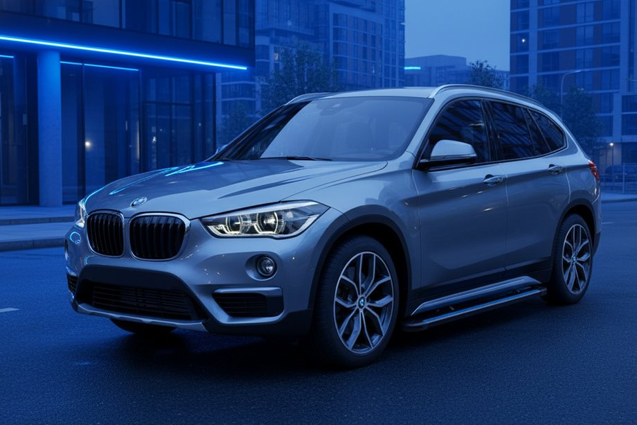 BMW X1 F48 2015–2022 Boční nášlapy Maya Blue (2 ks, hliník) Image