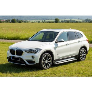 Boční nášlapy Allmond Grey (2 ks, hliník) BMW X1 F48 2015–2022 fotografie 1