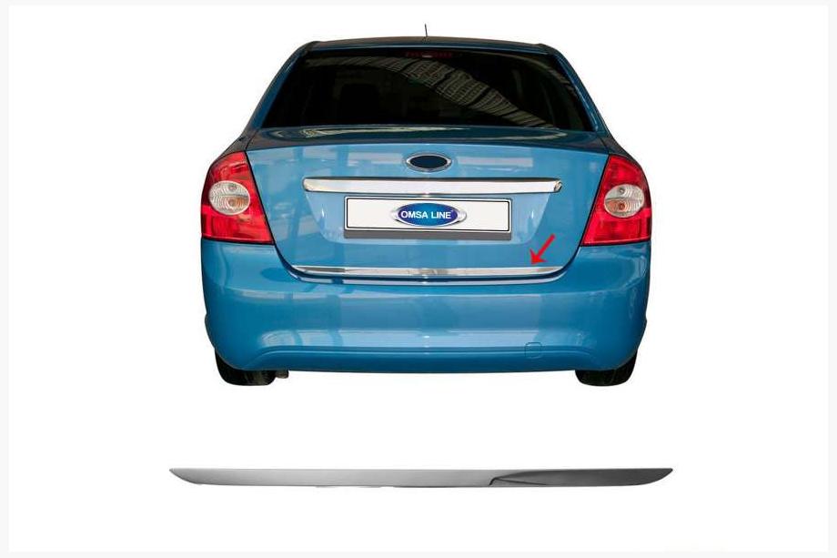 Ford Focus II 2005–2008 Nerezová lišta hrany víka kufru (Sedan) Image
