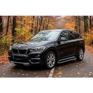 Boční nášlapy Tayga Grey (2 ks, hliník) BMW X1 F48 2015–2022 fotografie 1