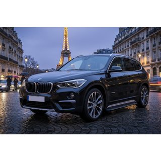 Boční nášlapy Tayga Black (2 ks, hliník) BMW X1 F48 2015–2022 fotografie 1