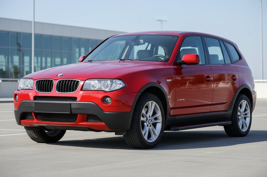 BMW X3 E83 2003–2010 Boční prahy Maya Red (2 ks, hliník) Image