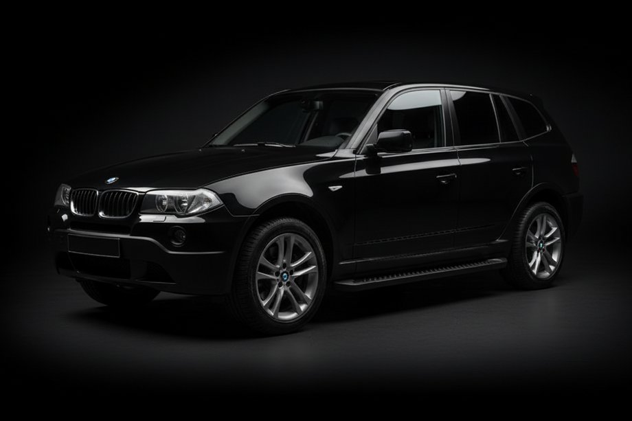 BMW X3 E83 2003–2010 Boční prahy Allmond Black (2 ks, hliník) Image