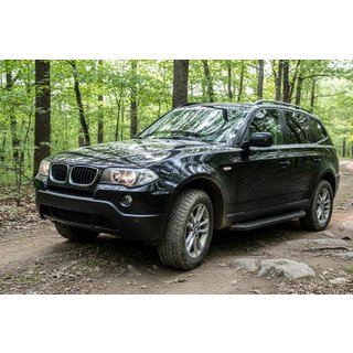 Boční nášlapy Tayga Black (2 ks, hliník) BMW X3 E83 2003–2010 fotografie 1
