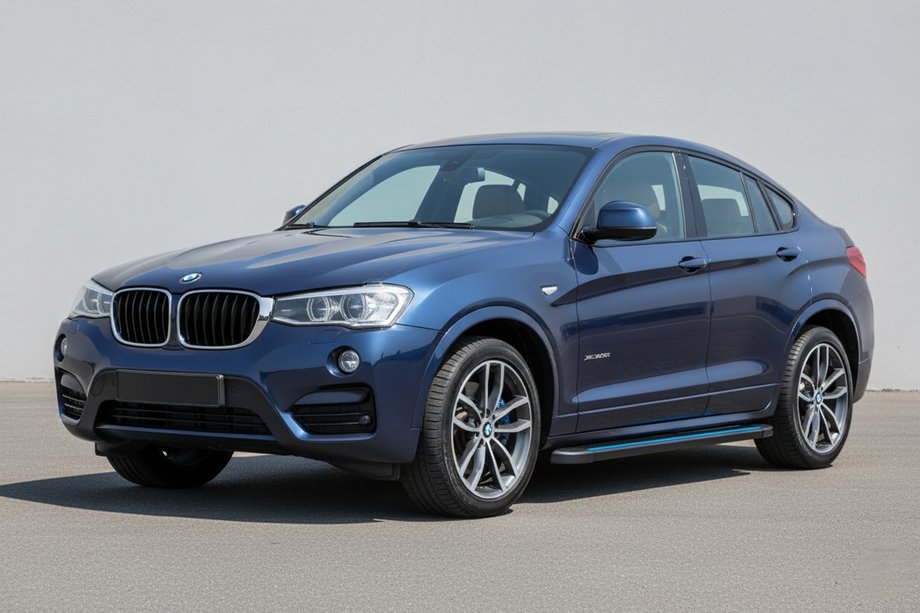 BMW X4 F26 2014–2018 Boční nášlapy Maya Blue (2 ks, hliník) Image