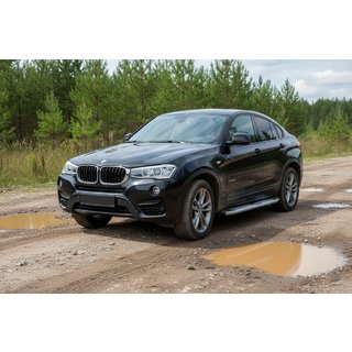 Boční nášlapy Mevsim Grey (2 ks, hliník) BMW X4 F26 2014–2018 fotografie 1