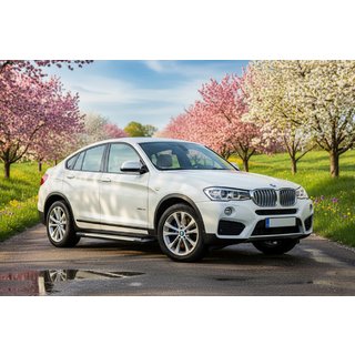 Boční nášlapy Allmond Grey (2 ks, hliník) BMW X4 F26 2014–2018 fotografie 1