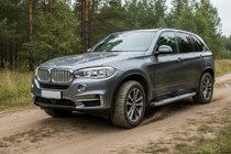 BMW X5 F15 2013–2018 Boční nášlapy Mevsim Grey (2 ks, hliník) fotografie 1