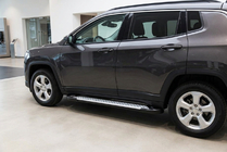 Jeep Compass 2016– Boční nášlapy Allmond Grey (2 ks, hliník) fotografie 1