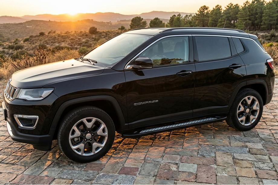 Jeep Compass 2016– Boční nášlapy Vision New Black (2 ks, hliník) Image