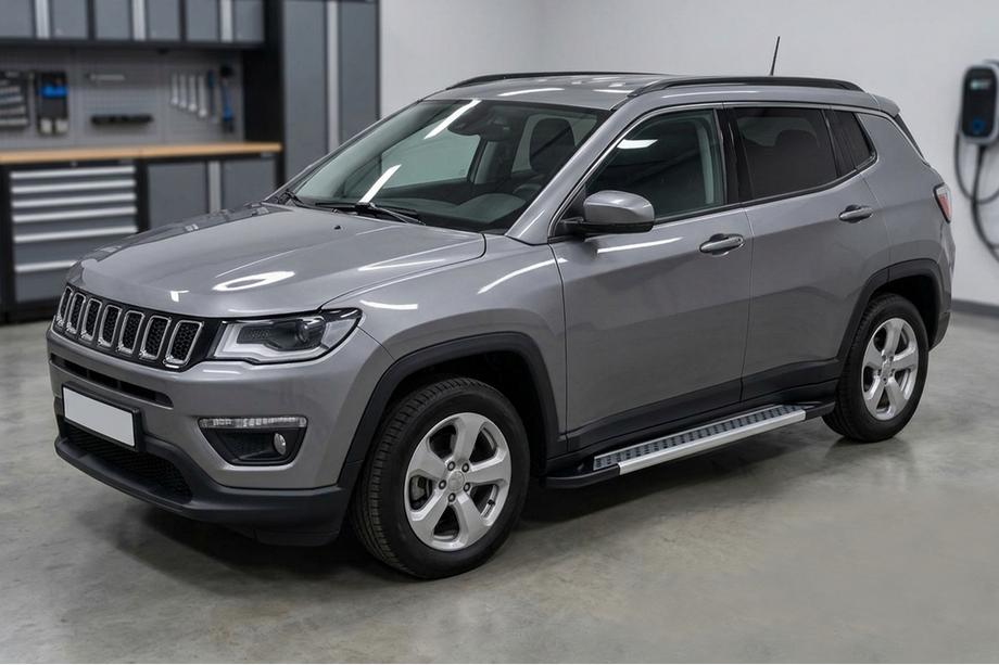 Jeep Compass 2016– Boční nášlapy Vision New Grey (2 ks, hliník) Image