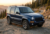 Jeep Cherokee/Liberty 2002–2007 Boční prahy Allmond Black (2 ks, hliník) fotografie 1
