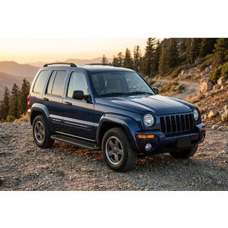 Boční prahy Allmond Black (2 ks, hliník) Jeep Cherokee/Liberty 2002–2007 fotografie 1