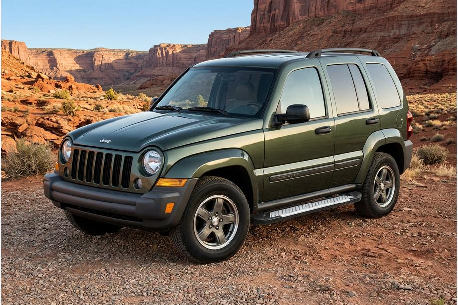 Jeep Cherokee/Liberty 2002–2007 Boční nášlapy Allmond Grey (2 ks, hliník) Fotografie 1