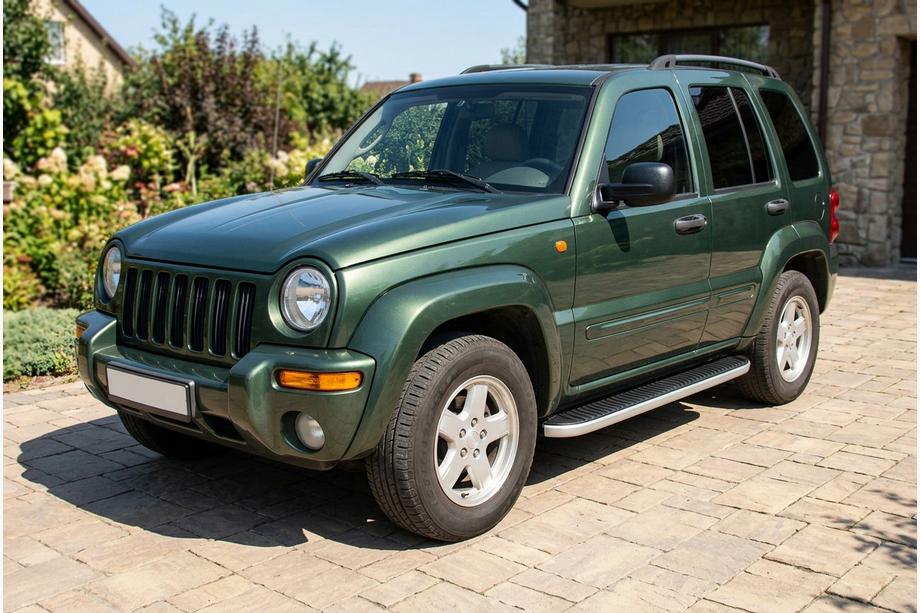 Jeep Cherokee/Liberty 2002–2007 Boční nášlapy Tayga Grey (2 ks, hliník) Fotografie 1