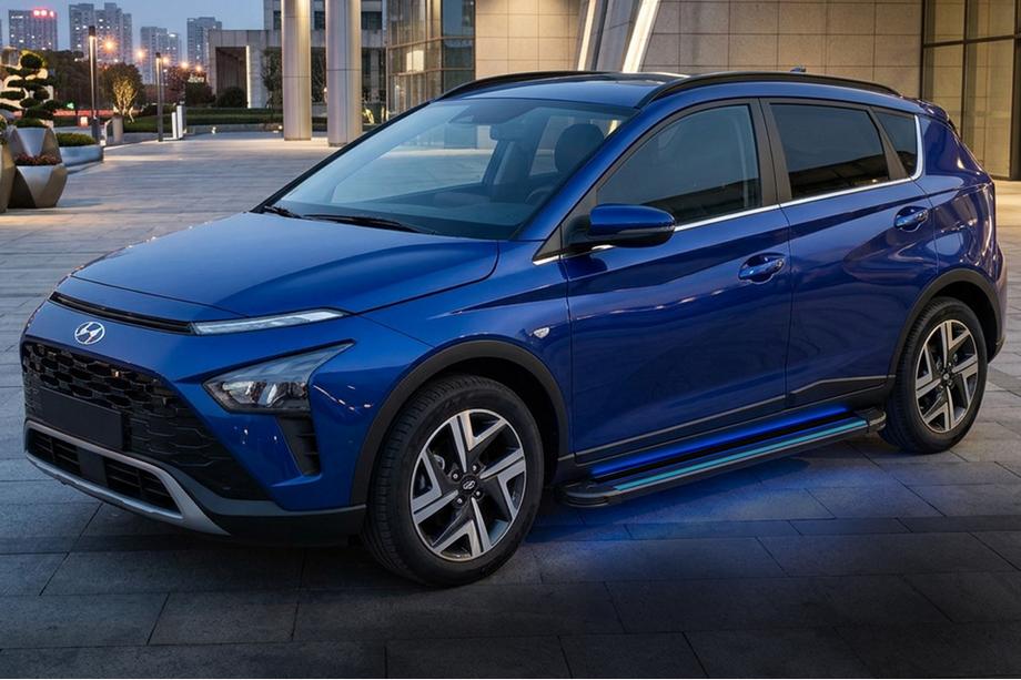 Hyundai Bayon 2021– Boční nášlapy Maya Blue (2 ks, hliník) Fotografie 1