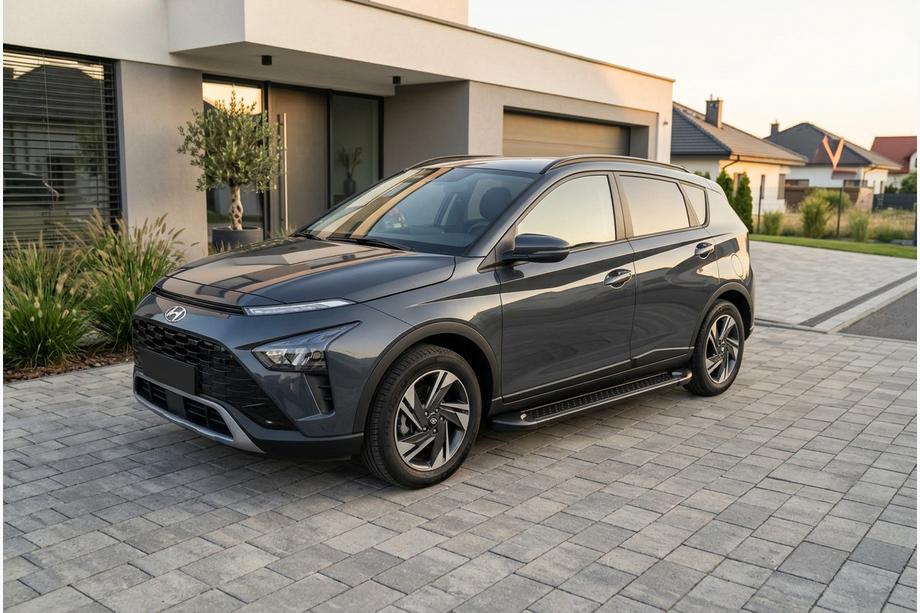 Hyundai Bayon 2021– Boční prahy Allmond Black (2 ks, hliník) Image
