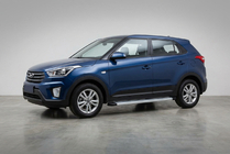 Hyundai Creta 2014–2020 Boční prahy Maya V2 (2 ks, hliník) fotografie 2