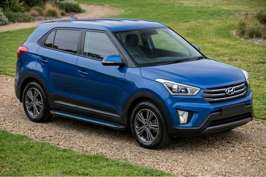 Hyundai Creta 2014–2020 Boční nášlapy Maya Blue (2 ks, hliník) Image