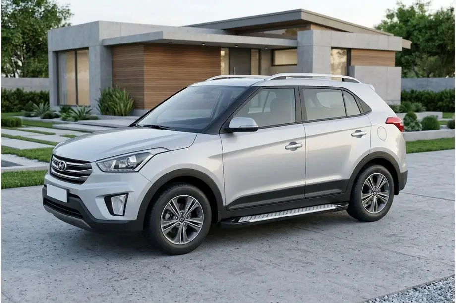 Hyundai Creta 2014–2020 Boční nášlapy Allmond Grey (2 ks, hliník) Image