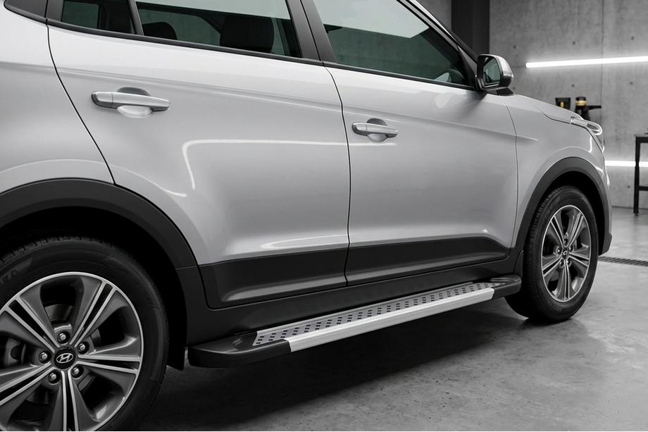 Hyundai Creta 2014–2020 Boční nášlapy Vision New Grey (2 ks, hliník) Image