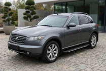 Infiniti FX 2003–2008 Boční nášlapy Bosphore Grey (2 ks, hliník) fotografie 1