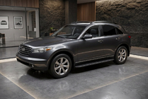 Infiniti FX 2003–2008 Boční nášlapy Bosphore Black (2 ks, hliník) fotografie 1
