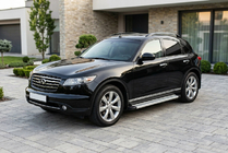 Infiniti FX 2003–2008 Boční prahy Maya V2 (2 ks, hliník) fotografie 1
