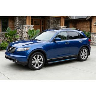 Boční nášlapy Maya Blue (2 ks, hliník) Infiniti FX 2003–2008 fotografie 1