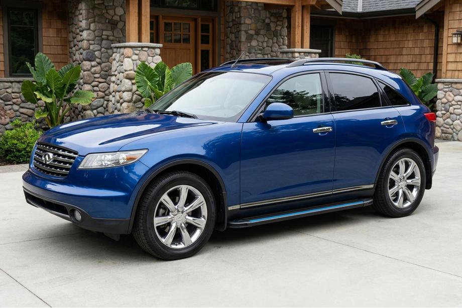 Infiniti FX 2003–2008 Boční nášlapy Maya Blue (2 ks, hliník) Image