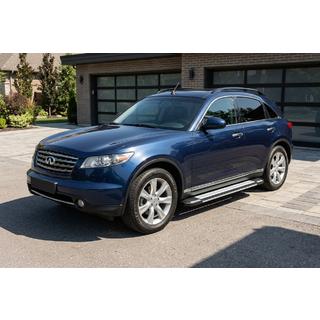 Boční nášlapy Rainbow (2 ks, hliník) Infiniti FX 2003–2008 fotografie 1