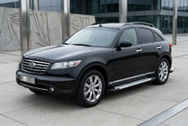 Infiniti FX 2003–2008 Boční nášlapy Allmond Grey (2 ks, hliník) fotografie 1