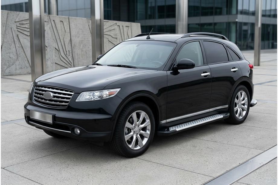 Infiniti FX 2003–2008 Boční nášlapy Allmond Grey (2 ks, hliník) Image