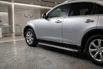 Infiniti FX 2003–2008 Boční nášlapy BlackLine (2 ks, hliník) fotografie 1